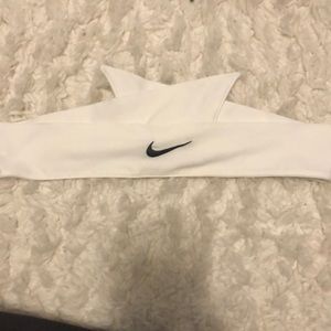 WHITE NIKE TIE HEADBAND